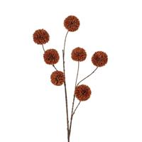 Roberts Collection Kunstbloem pompom tak 98cm light coffee - thumbnail