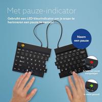 R-GO Tools Split Toetsenbord USB QWERTY, Engels Zwart Ergonomisch - thumbnail