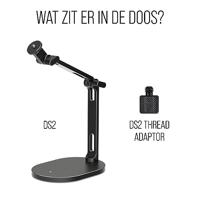 RODE Microphones DS2 Microfoontafelstatief Schroefdraad (buiten): 3/8 - thumbnail
