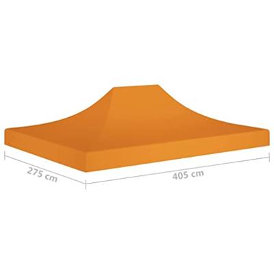 VidaXL Partytentdak 270 g/m² 4x3 m oranje