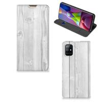 Samsung Galaxy M51 Book | Wallet Case | White Wood - thumbnail