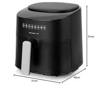 EMERIO AF-129369 Airfryer 4.5 l 1300 W Zwart - thumbnail