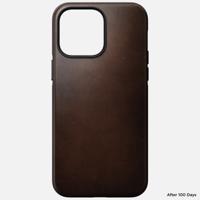 Nomad Modern Horween lederen hoesje iPhone 14 Pro Max - Rustic Brown - thumbnail