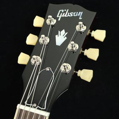 Gibson Original Collection ES-335 Figured Iced Tea semi-akoestische gitaar met koffer - thumbnail