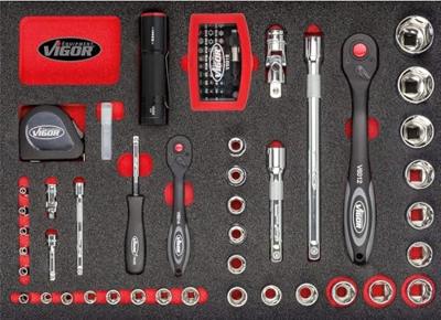 Vigor V2542 V2542 Doe-het-zelver Gereedschapskoffer (gevuld)
