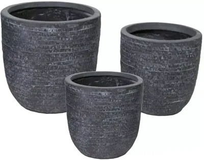 Bloempot Utah Egg Grafiet Ø45cm