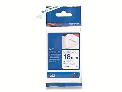 Brother TZe-FA4 Blauw op wit TZe labelprinter-tape Brother TZe-FA4 Blauw op wit TZe labelprinter-tape