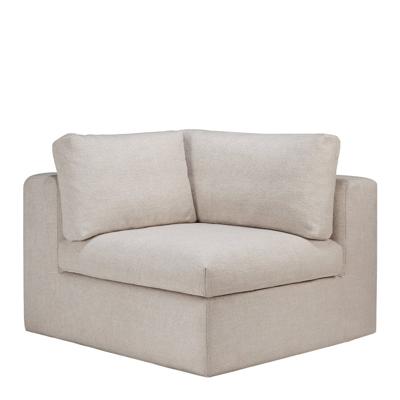 Ethnicraft Modulaire Bank 'Mellow' Hoek, kleur Ivory Ethnicraft Modulaire Bank 'Mellow' Hoek, kleur Ivory