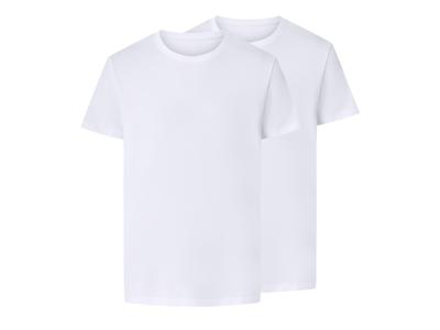 esmara Men Set van 2 heren T-shirts (Wit, S (44-46)) esmara Men Set van 2 heren T-shirts (Wit, S (44-46))