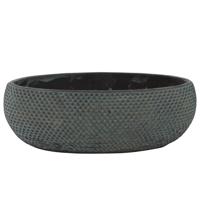 Boat fay blue gold bloempot binnen 33 cm ovaal - thumbnail