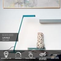 Lucide LAVALE - Bureaulamp - LED Dimb. - 1x3W 2700K - Turkoois - thumbnail