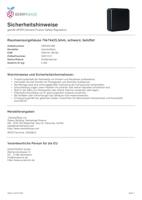 Camdenboss CBRS CBRS02VBK-CON Universele behuizing 74 x 74 x 24.5 ABS Zwart 1 stuk(s) - thumbnail