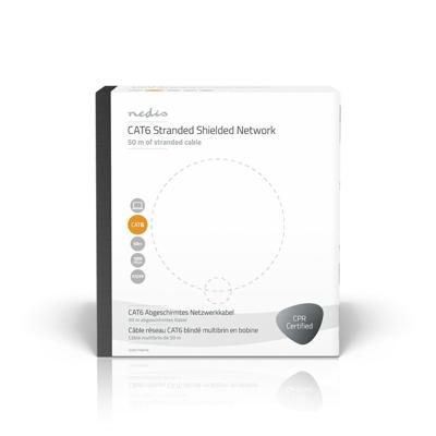 Netwerkkabel CAT6 F/UTP | Stranded - 50 m | Grijs Netwerkkabel CAT6 F/UTP | Stranded - 50 m | Grijs