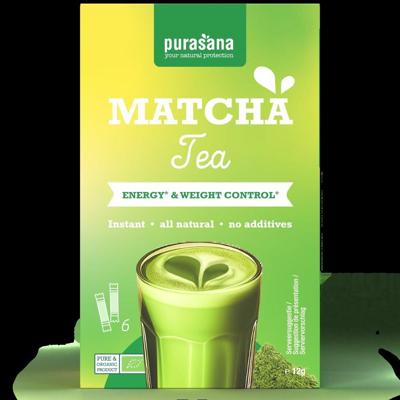 Purasana Instant matcha groene thee bio 12 Gram