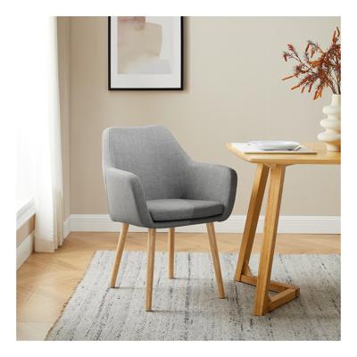 Artistiq Eetkamerstoel 'Jua' Stof, kleur Lichtgrijs