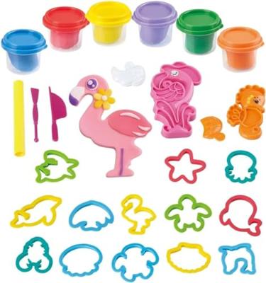 Playgo zeedieren kleiset - 6 kleipotjes