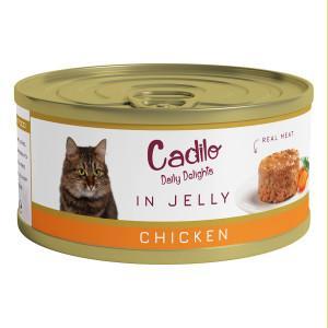 Cadilo Daily Delights - kip in gelei - natvoer kat (70 g) 4 verpakkingen (24 x 70g)