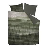 Riviera Maison Evergreen Dekbedovertrek Groen - thumbnail