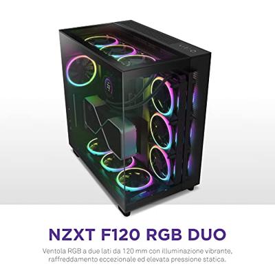NZXT F120 RGB DUO - 120mm RGB Fan - Single - Black NZXT F120 RGB DUO - 120mm RGB Fan - Single - Black