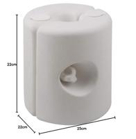 Partytent verzwaringsset van 4 stuks, kleur wit - thumbnail