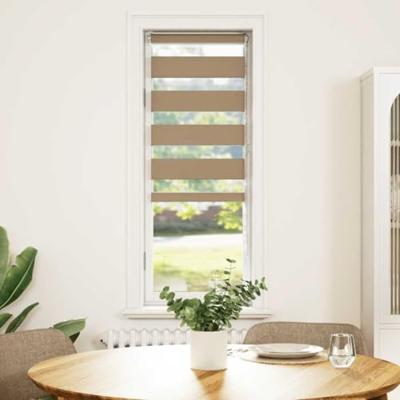 VidaXL Zebrajaloezie 40x100 cm stofbreedte 35,9 cm polyester zandbruin