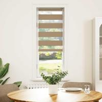 VidaXL Zebra blind 45x100 cm stofbreedte 40,9 cm polyester zandbruin - thumbnail