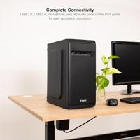 ATX Semi-toren doos TooQ TQC-4702U3C-B Zwart - thumbnail