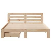 Bedframe zonder matras massief grenenhout 120x200 cm - thumbnail