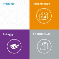 Satino liquify toiletpapier 2-laags 250vel (8x 8 stuks) - thumbnail