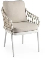 Tierra Outdoor Dining Tuinstoel Natal Creme White - thumbnail