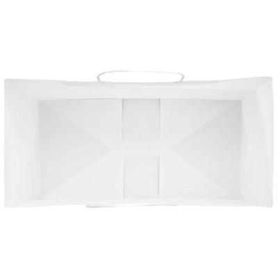 VidaXL Papieren zakken 50 st met hengsels 21x11x36 cm wit