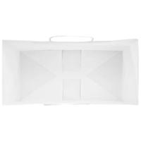 VidaXL Papieren zakken 50 st met hengsels 21x11x36 cm wit - thumbnail