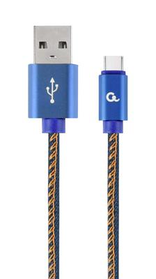 Cablexpert CC-USB2J-AMCM-2M-BL Lightning-kabel Blauw Cablexpert CC-USB2J-AMCM-2M-BL Lightning-kabel Blauw