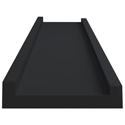 VidaXL Fotoplanken 2 st 40x9x3 cm mdf zwart