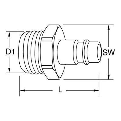 KS Tools 515.3489 5153489 Perslucht-steeknippel 1 stuk(s)