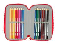 Driedubbele Pennenzak Mickey Mouse Clubhouse Good day Blauw 12,5 x 19,5 x 5,5 cm 37 Onderdelen - thumbnail