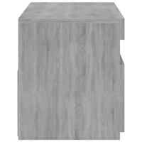 Tv-meubel met LED-verlichting 75x35x40 cm grijs sonoma eiken - thumbnail