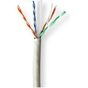 Nedis Netwerk Kabel Rol | CAT6 | Solid | U/UTP | Koper | 100.0 m | Binnenshuis | Rond | LSZH | Grijs | Gift Box - CCBG8525GY100S Nedis Netwerk Kabel Rol | CAT6 | Solid | U/UTP | Koper | 100.0 m | Binnenshuis | Rond | LSZH | Grijs | Gift Box - CCBG8525GY100S