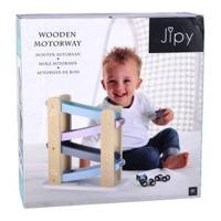 Jipy Houten Autobaan Paars/Blauw - thumbnail