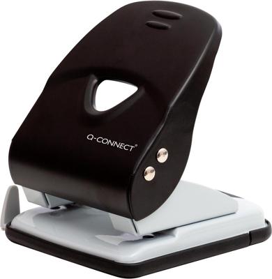 Q-CONNECT Light Duty perforator, metaal, 40 blad, zwart