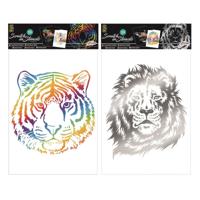 Grafix A4 Scratch in stencils 2 vel - thumbnail