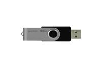 Goodram UTS2-1280K0R11 USB flash drive 128 GB USB Type-A 2.0 Zwart, Zilver - thumbnail