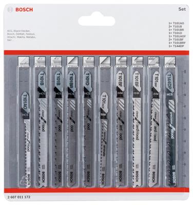 Bosch Accessories 2607011172 Decoupeerzaagbladenset Clean Precision, 10-delig 10 stuk(s)