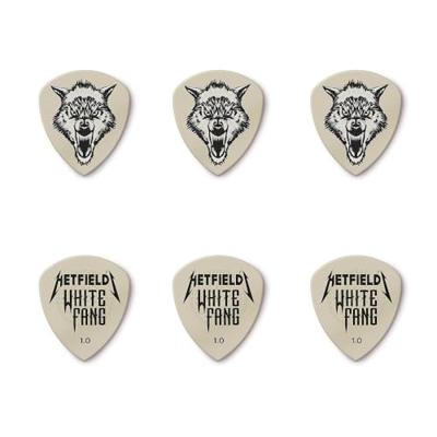 Dunlop PH122T100 Hetfield's White Fang 1.00 mm plectrumdoosje met zes plectra Dunlop PH122T100 Hetfield's White Fang 1.00 mm plectrumdoosje met zes plectra