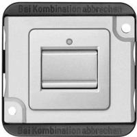 Merten MEG3116-7060 Wisselschakelaar Inzetstuk Zilver 1 stuk(s) - thumbnail