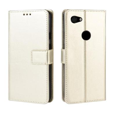 Retro Crazy Horse textuur horizontale Flip lederen case voor Google pixel 3a met houder & kaartsleuven & fotolijstjes (goud) Retro Crazy Horse textuur horizontale Flip lederen case voor Google pixel 3a met houder & kaartsleuven & fotolijstjes (goud)