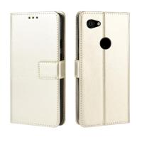 Retro Crazy Horse textuur horizontale Flip lederen case voor Google pixel 3a met houder & kaartsleuven & fotolijstjes (goud) - thumbnail