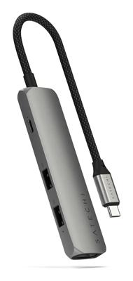 Satechi USB-C 4-in-1 Slim multiport adapter (4K) - Space Grey Satechi USB-C 4-in-1 Slim multiport adapter (4K) - Space Grey