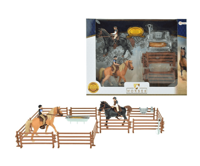 Toi-Toys Twee paarden met ruiters en accessoires - thumbnail