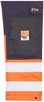 Blåkläder Multinorm inherent werkbroek 14891513 | Marineblauw/Oranje | Maat 64 - 7330509720660 - thumbnail